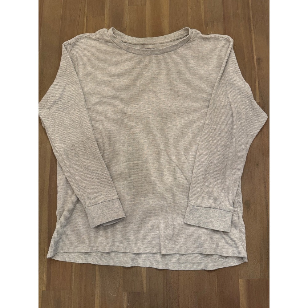 Jachs MFG Mens Gray Long Sleeve Thermal T Shirt Size XL Classic‎ Styling